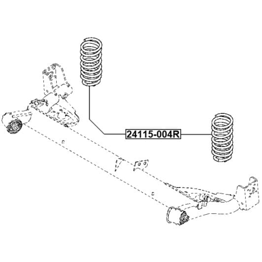 24115004r Febest Пружина підвіски