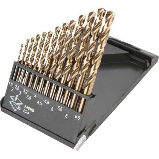 Набор сверл Graphite спиральных по металлу 57H088 1.5-6.5 мм 13 шт.