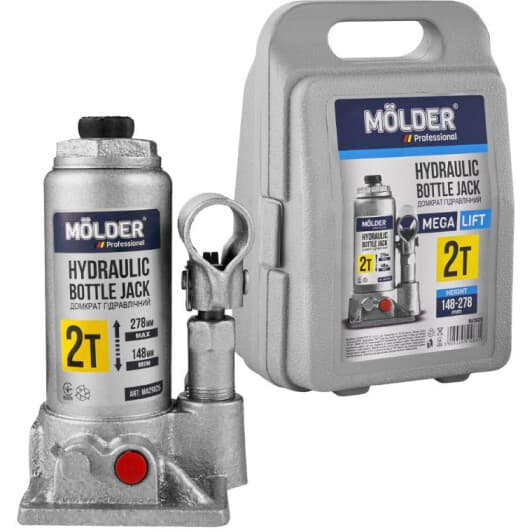 Домкрат Molder пляшковий гідравлічний 2 т MA29025