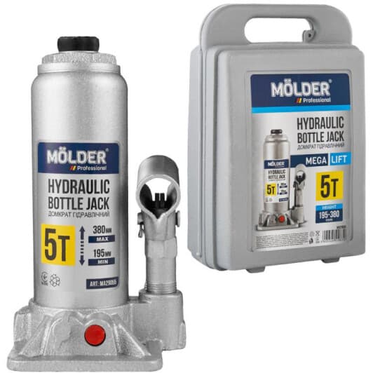 Домкрат Molder бутылочный гидравлический 5 т MA29055