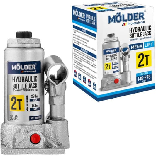 Домкрат Molder пляшковий гідравлічний 2 т MA29020