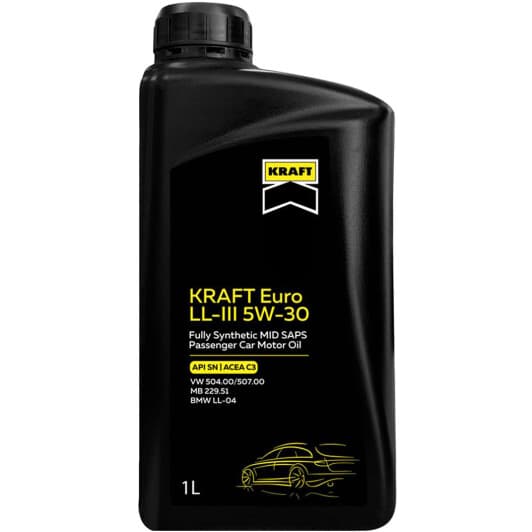 Олива KRAFT Euro LL-III 5W-30