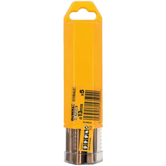 Набір свердл DeWALT спіральних по металу Extreme Industrial Cobalt DT4949 13 мм 5 шт.