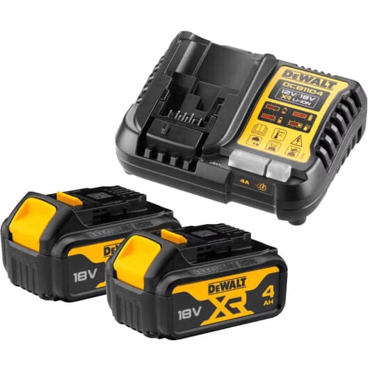 Комплект зарядки DeWALT DCB1104 + DCB182 (2 шт.)