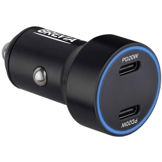 USB зарядка в авто Brevia ePower DualCharge Display 46040DCLB