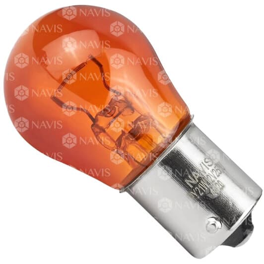Автолампа Navis Standard S25 BA15s 25 W помаранчева NS252512Y