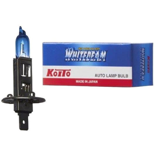 Автолампа KOITO Whitebeam H1 P14,5s 55 W прозоро-блакитна 0751W