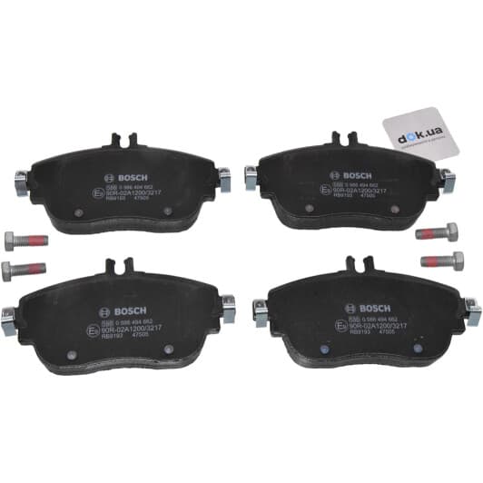 0 986 494 662 Bosch Гальмівні колодки