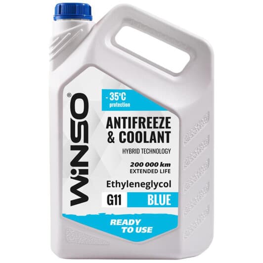 Winso G11 синий -35 °C, 4,1 л (WS82516) готовый антифриз