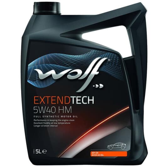 Масло Wolf Extendtech HM 5W-40