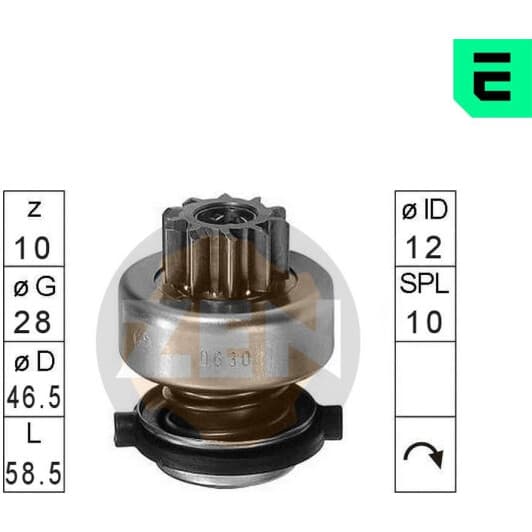 ZN0630 ERA Бендикс стартера