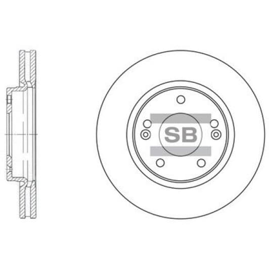 sd1040 Hi-Q Тормозной диск
