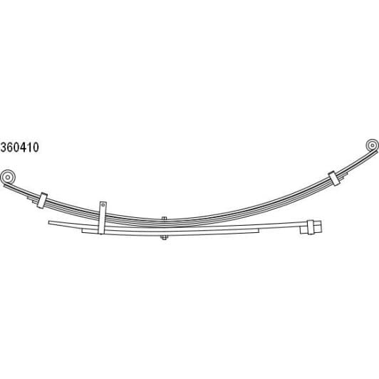 1036041000 CS Germany Рессора для Mitsubishi L200