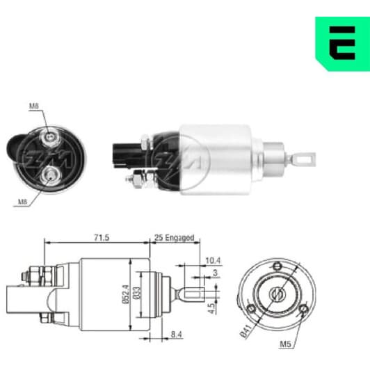 ZM381 ERA Тягове реле стартера