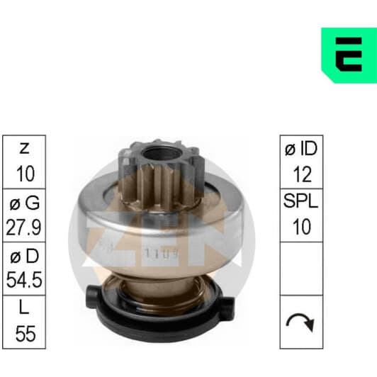 ZN1109 ERA Бендикс стартера
