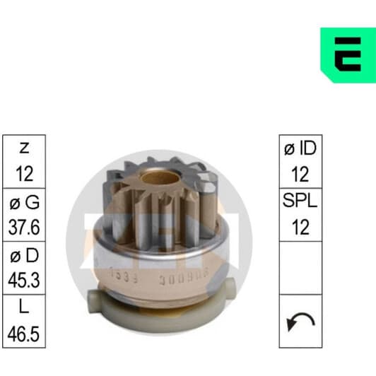 ZN1539 ERA Бендикс стартера