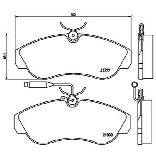363700205079 Magneti Marelli Гальмівні колодки