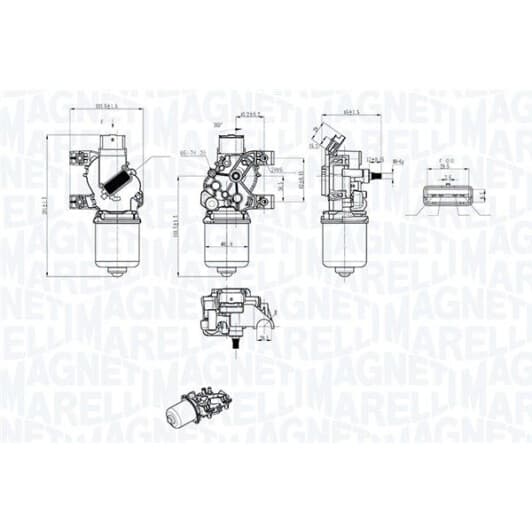 064043803010 Magneti Marelli Двигун склоочисника