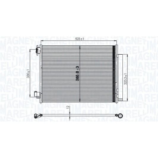 350203823000 Magneti Marelli Радиатор кондиционера