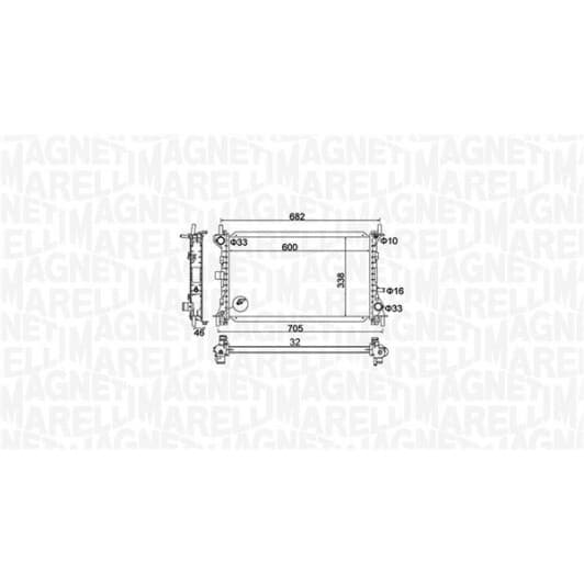 350213159900 Magneti Marelli Радіатор охолодження двигуна