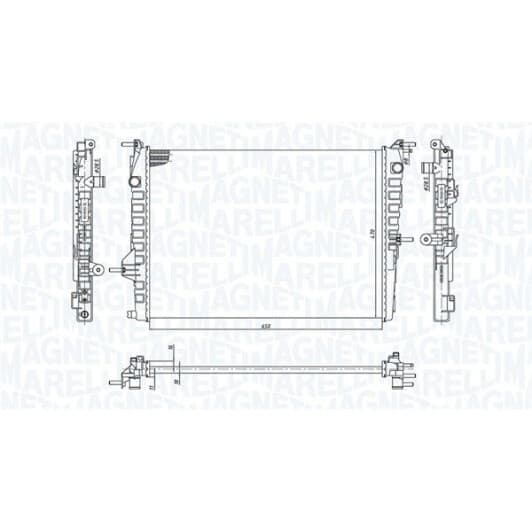 350213199300 Magneti Marelli Радіатор охолодження двигуна