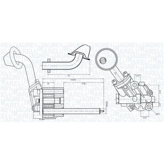 351516000005 Magneti Marelli Масляный насос