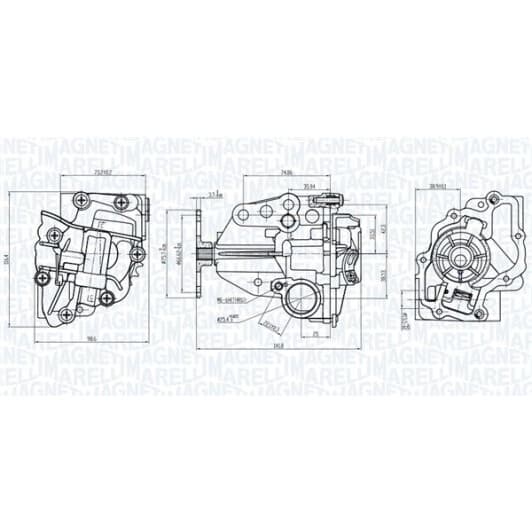351516000056 Magneti Marelli Масляный насос