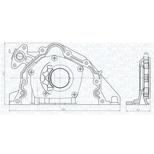 351516000067 Magneti Marelli Масляный насос