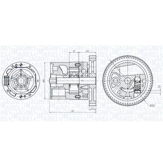351516000040 Magneti Marelli Масляный насос