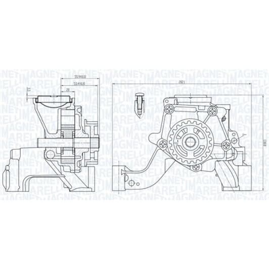 351516000081 Magneti Marelli Оливний насос