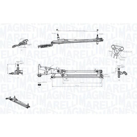 085570706010 Magneti Marelli Трапеция стеклоочистителя для Ford Focus