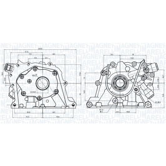 351516000127 Magneti Marelli Масляный насос