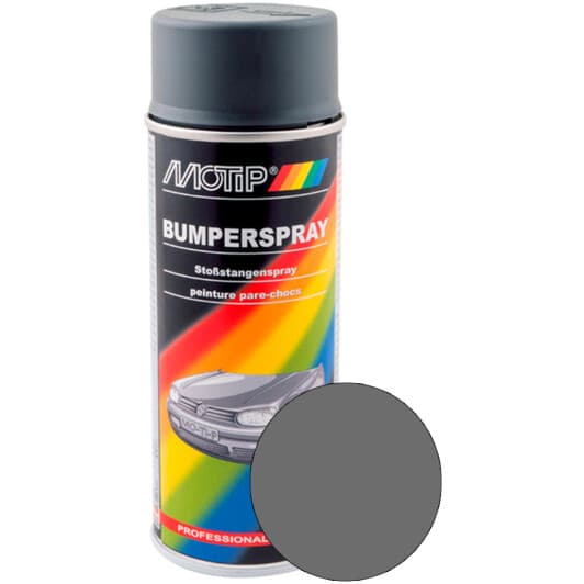 Аерозольна фарба Motip Bumper Paint сіра матова 400 мл