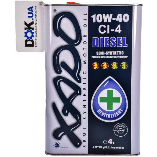 Xado Atomic Oil CI-4 Diesel 10W-40 (4 л) моторна олива