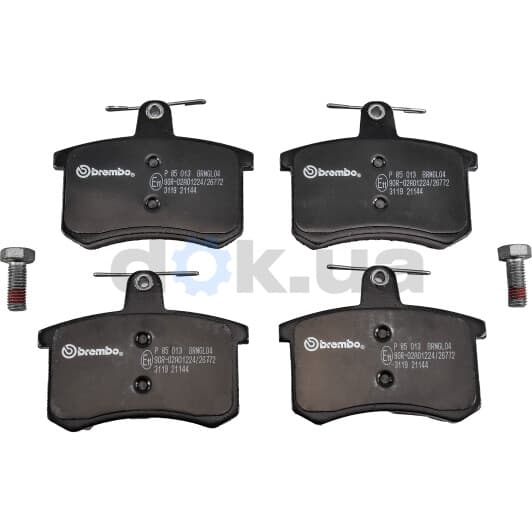 P 85 013 Brembo Гальмівні колодки