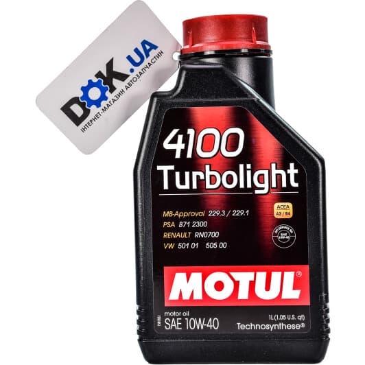 Motul 4100 Turbolight 10W-40 (1 л) моторное масло