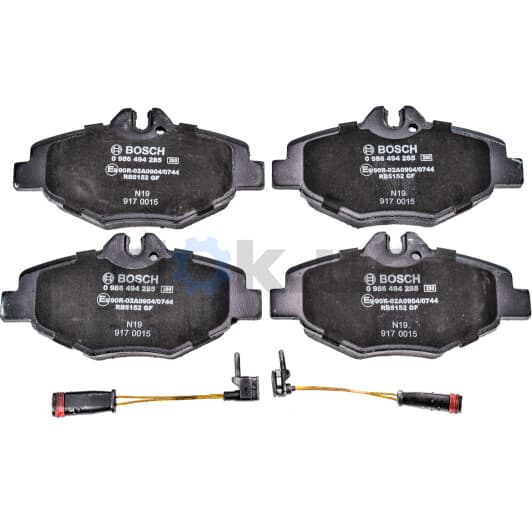 0 986 494 285 Bosch Гальмівні колодки для Mercedes E-Class