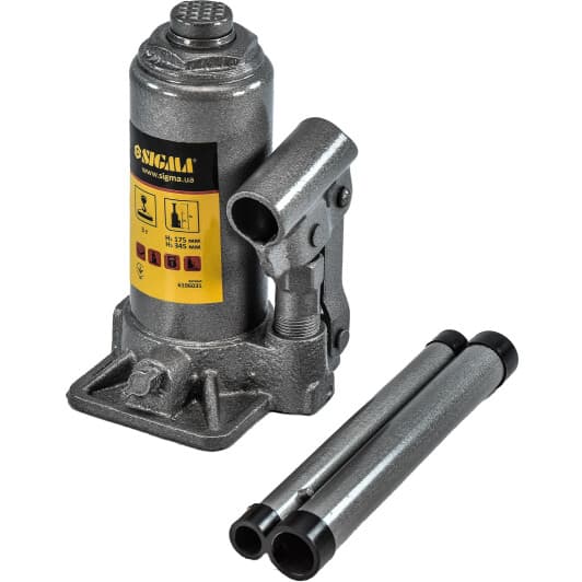 Домкрат Sigma бутылочный гидравлический 3 т 6106031
