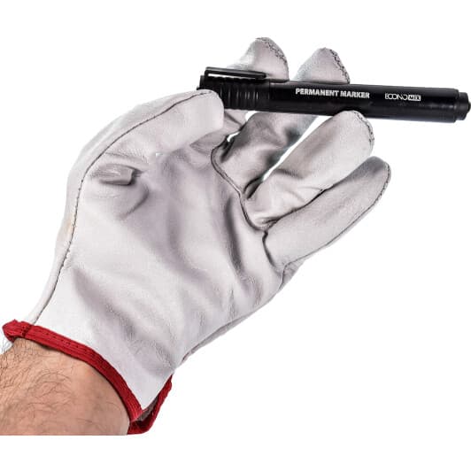 Перчатки рабочие JBM кожаные белые