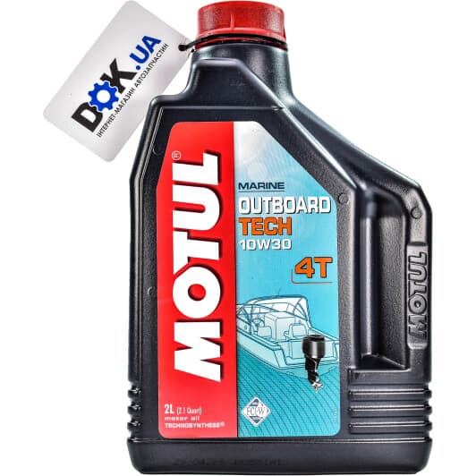 Motul Outboard Tech 10W-30, 2 л (852121) моторное масло 4T