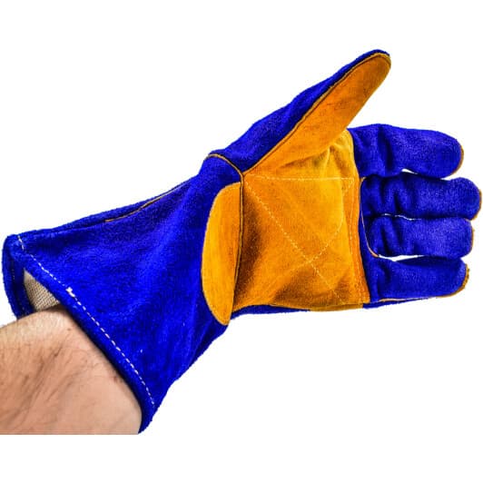 Краги Sigma кожаные синие