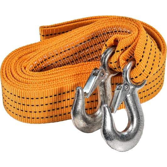 Трос буксировочный Carlife TR710P лента 5 т 5 м