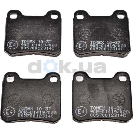 1037 Tomex Тормозные колодки для Mercedes 190