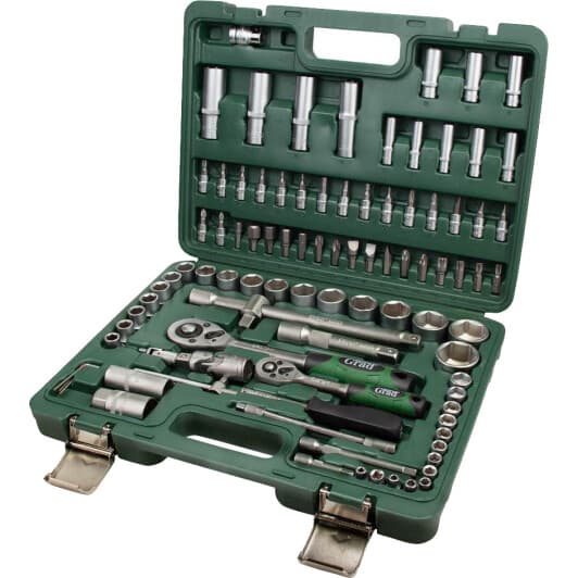 Набір бит та торцевих головок з тріскачкою Grad 6004265 77 шт.