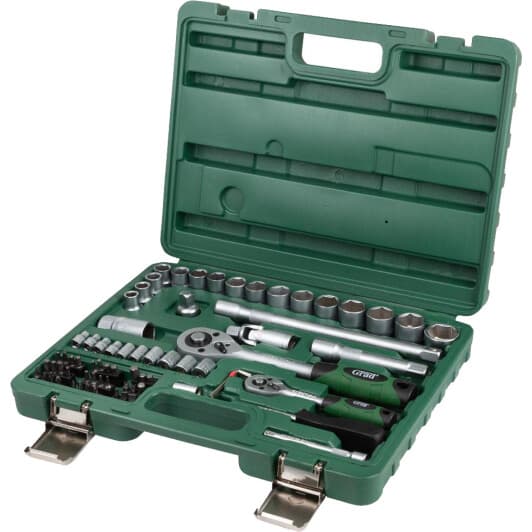 Набір бит та торцевих головок з тріскачкою Grad 6004245 60 шт.