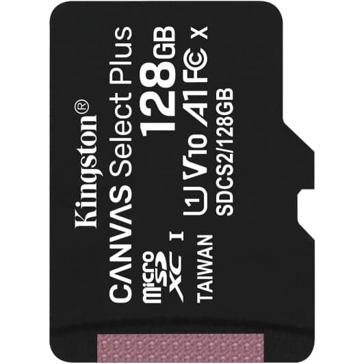 Карта памяти Kingston Canvas Select Plus microSDXC 128 ГБ