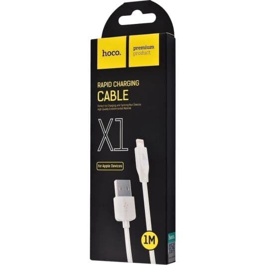 Кабель Hoco X1 X1LIGHTNING1MWHITE USB - Apple Lightning 1 м