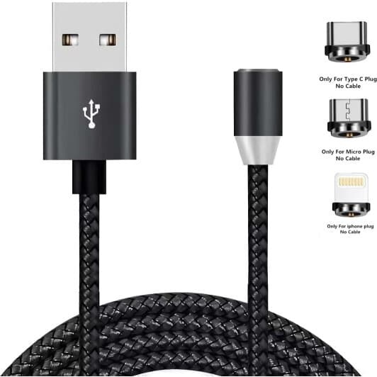 Кабель 3 в 1 XoKo Apple Lightning - Micro USB - type-C SC-350MGNT-BK 1,2 м