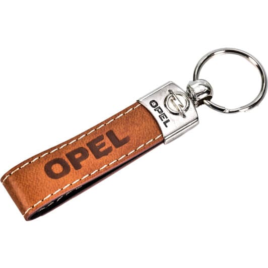 Брелок AutoTechteile з логотипом Opel коричневий OP3