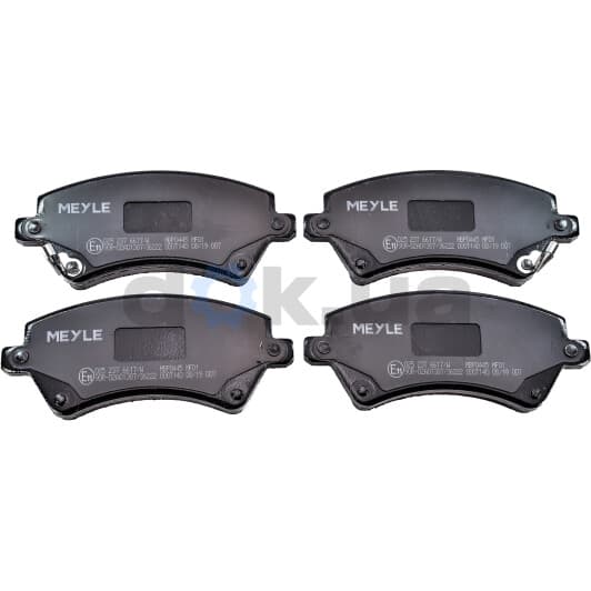 025 237 6617/W Meyle Тормозные колодки для Toyota Corolla
